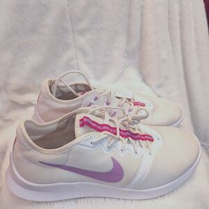 Women's Nike, size 9.5, white and pink/purple